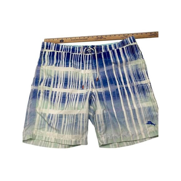 Tommy Bahama Trunks Men's 40 waist Swim Shorts Blue Lined Drawstring Men L@@K - Picture 3 of 5